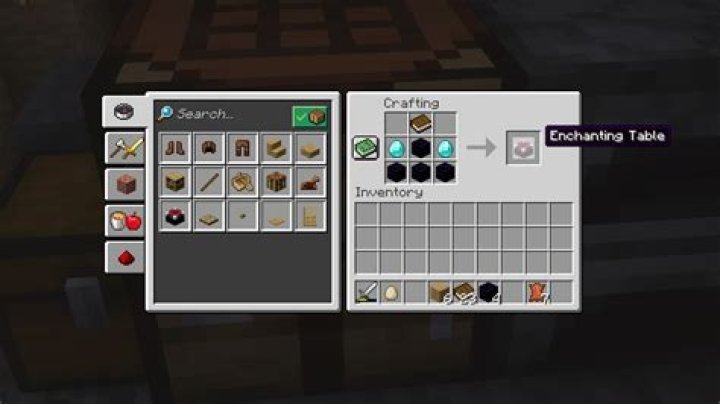 How do you make a enchanting table in minecraft
