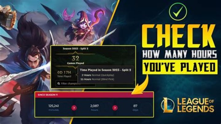 How many hours league of legends