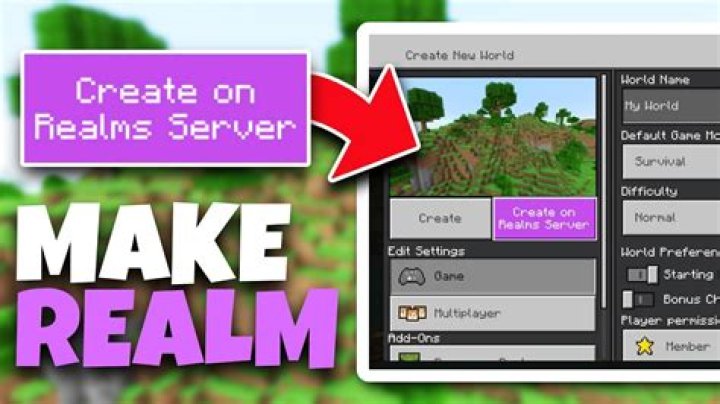 How to make a realm in minecraft for free