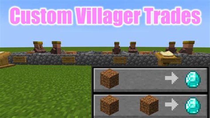 How to make custom villager trades in minecraft windows 10