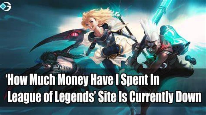 League of legends how much money have i spent