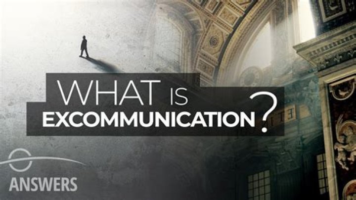 What does it mean to excommunicate someone?
