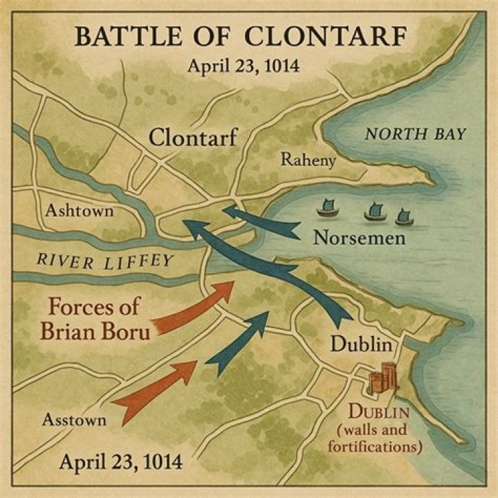 Who fought in the Battle of Clontarf?